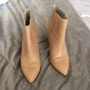 Tan seychelles leather booties